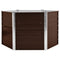 vidaXL - Plantenbak - verhoogd - 129x129x77 - cm - gegalvaniseerd - staal - bruin