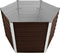 vidaXL - Plantenbak - verhoogd - 129x129x77 - cm - gegalvaniseerd - staal - bruin