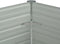 vidaXL - Plantenbak - verhoogd - 129x129x77 - cm - gegalvaniseerd - staal - groen