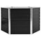vidaXL - Plantenbak - verhoogd - 129x129x77cm - gegalvaniseerd - staal - antraciet