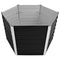 vidaXL - Plantenbak - verhoogd - 129x129x77cm - gegalvaniseerd - staal - antraciet