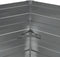 vidaXL - Plantenbak - verhoogd - 129x45 - cm - gegalvaniseerd - staal - zilverkleur