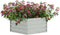 vidaXL - Plantenbak - verhoogd - 129x45 - cm - gegalvaniseerd - staal - zilverkleur