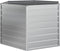 vidaXL - Plantenbak - verhoogd - 129x77 - cm - gegalvaniseerd - staal - zilverkleur