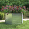 vidaXL - Plantenbak - verhoogd - 129x77 - cm - gegalvaniseerd - staal - zilverkleur