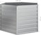 vidaXL - Plantenbak - verhoogd - 129x77 - cm - gegalvaniseerd - staal - zilverkleur