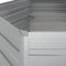 vidaXL - Plantenbak - verhoogd - 129x77 - cm - gegalvaniseerd - staal - zilverkleur