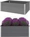 vidaXL - Plantenbak - verhoogd - 150x100x54 - cm - HKC - grijs