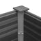 vidaXL - Plantenbak - verhoogd - 150x100x54 - cm - HKC - grijs