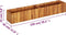 vidaXL - Plantenbak - verhoogd - 150x30x25 - cm - massief - acaciahout