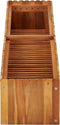 vidaXL - Plantenbak - verhoogd - 150x30x25 - cm - massief - acaciahout