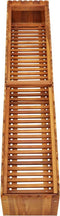 vidaXL - Plantenbak - verhoogd - 150x30x25 - cm - massief - acaciahout