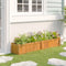 vidaXL - Plantenbak - verhoogd - 150x30x25 - cm - massief - teakhout