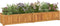 vidaXL - Plantenbak - verhoogd - 150x30x25 - cm - massief - teakhout