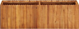 vidaXL - Plantenbak - verhoogd - 150x30x50 - cm - massief - acaciahout