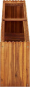 vidaXL - Plantenbak - verhoogd - 150x30x50 - cm - massief - acaciahout