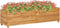 vidaXL - Plantenbak - verhoogd - 150x40x38 - cm - gerecycled - teakhout - en - staal