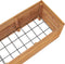 vidaXL - Plantenbak - verhoogd - 150x40x38 - cm - gerecycled - teakhout - en - staal