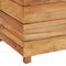 vidaXL - Plantenbak - verhoogd - 150x40x38 - cm - gerecycled - teakhout - en - staal