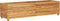 vidaXL - Plantenbak - verhoogd - 150x40x38 - cm - gerecycled - teakhout - en - staal