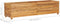 vidaXL - Plantenbak - verhoogd - 150x40x38 - cm - gerecycled - teakhout - en - staal