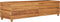 vidaXL - Plantenbak - verhoogd - 150x40x38 - cm - gerecycled - teakhout - en - staal