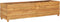 vidaXL - Plantenbak - verhoogd - 150x40x38 - cm - gerecycled - teakhout - en - staal