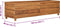 vidaXL - Plantenbak - verhoogd - 150x40x38 - cm - gerecycled - teakhout - en - staal