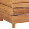 vidaXL - Plantenbak - verhoogd - 150x40x38 - cm - gerecycled - teakhout - en - staal