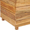 vidaXL - Plantenbak - verhoogd - 150x40x55 - cm - gerecycled - teakhout - en - staal