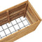 vidaXL - Plantenbak - verhoogd - 150x40x55 - cm - gerecycled - teakhout - en - staal