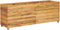 vidaXL - Plantenbak - verhoogd - 150x40x55 - cm - gerecycled - teakhout - en - staal