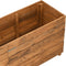 vidaXL - Plantenbak - verhoogd - 150x40x55 - cm - gerecycled - teakhout - en - staal