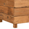 vidaXL - Plantenbak - verhoogd - 150x40x55 - cm - gerecycled - teakhout - en - staal