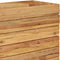 vidaXL - Plantenbak - verhoogd - 150x40x55 - cm - gerecycled - teakhout - en - staal