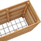 vidaXL - Plantenbak - verhoogd - 150x40x72 - cm - gerecycled - teakhout - en - staal