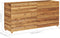vidaXL - Plantenbak - verhoogd - 150x40x72 - cm - gerecycled - teakhout - en - staal