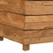 vidaXL - Plantenbak - verhoogd - 150x40x72 - cm - gerecycled - teakhout - en - staal