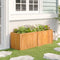 vidaXL - Plantenbak - verhoogd - 150x50x50 - cm - massief - teakhout