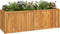 vidaXL - Plantenbak - verhoogd - 150x50x50 - cm - massief - teakhout