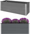 vidaXL - Plantenbak - verhoogd - 150x50x54 - cm - HKC - grijs