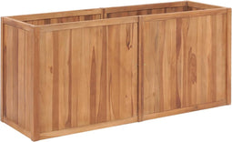 vidaXL - Plantenbak - verhoogd - 150x50x70 - cm - massief - teakhout