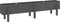 vidaXL - Plantenbak - verhoogd - 160x30x38 - cm - massief - grenenhout - grijs