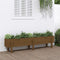 vidaXL - Plantenbak - verhoogd - 160x30x38 - cm - massief - grenenhout - honingbruin