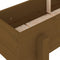 vidaXL - Plantenbak - verhoogd - 160x30x38 - cm - massief - grenenhout - honingbruin