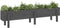vidaXL - Plantenbak - verhoogd - 160x30x38 - cm - massief - grenenhout - grijs