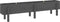 vidaXL - Plantenbak - verhoogd - 160x30x38 - cm - massief - grenenhout - grijs