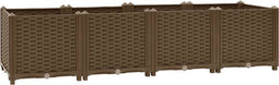 vidaXL - Plantenbak - verhoogd - 160x40x38 - cm - polypropyleen