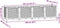 vidaXL - Plantenbak - verhoogd - 160x40x38 - cm - polypropyleen