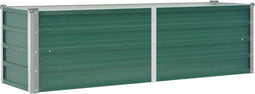 vidaXL - Plantenbak - verhoogd - 160x40x45 - cm - gegalvaniseerd - staal - groen